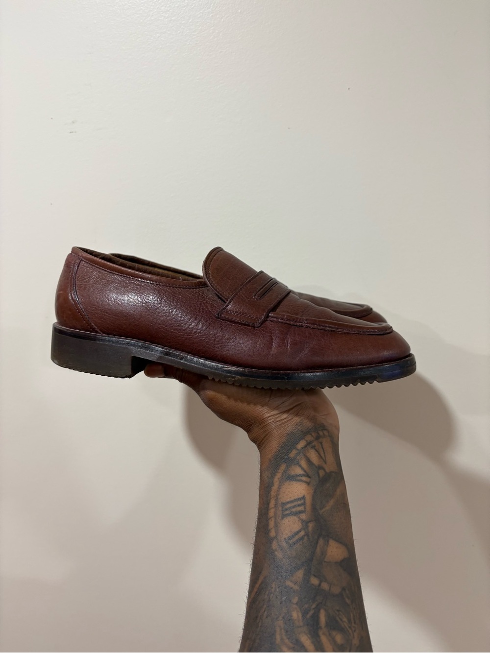 Vintage Leather Penny Loafers
